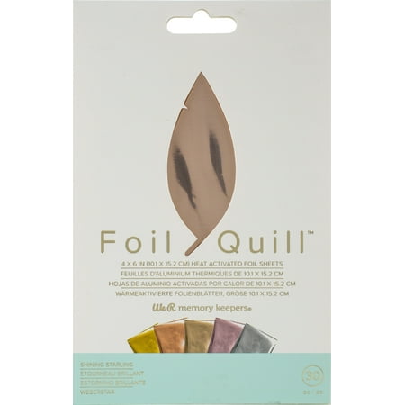 We R Memory Keepers Foil Quill 30 pk 4''x6'' Foil Sheets You Choose NEW We R Memory Keepers Foil Quill 30 pk 4''x6'' Foil Sheets You Choose NEW
